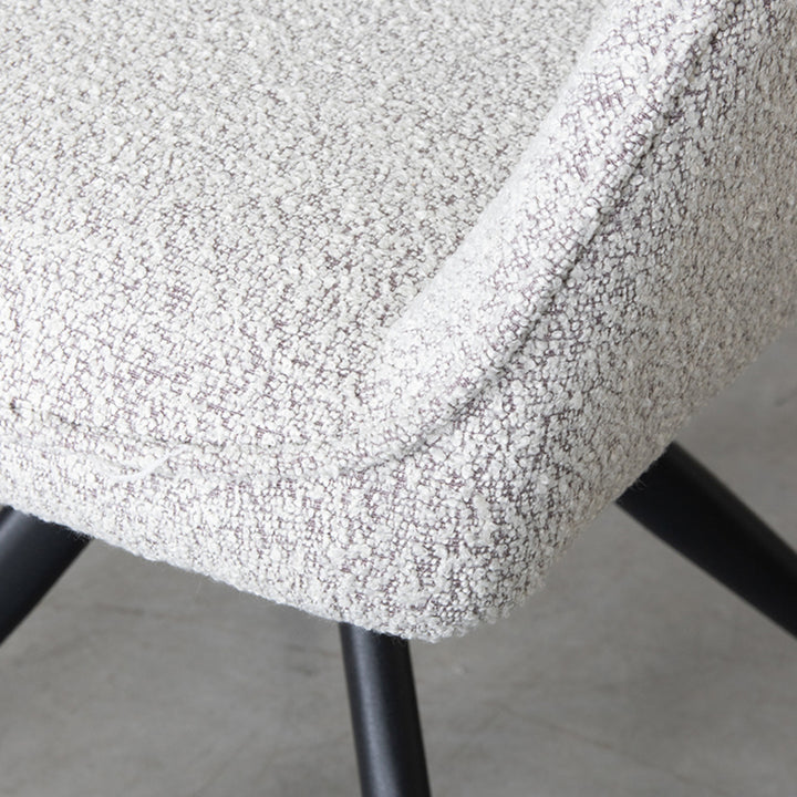 Eetkamerstoel Florenz - Wit - Boucle (set van 2) - {{ product.type }} - Kas20
