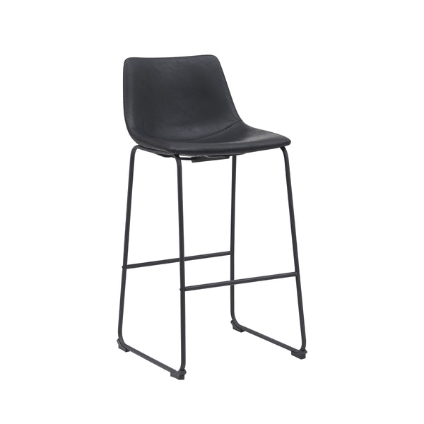 Barkruk Raffinato - Zwart - PU-Leder - Zithoogte 75 (set van 2) - {{ product.type }} - Kas20