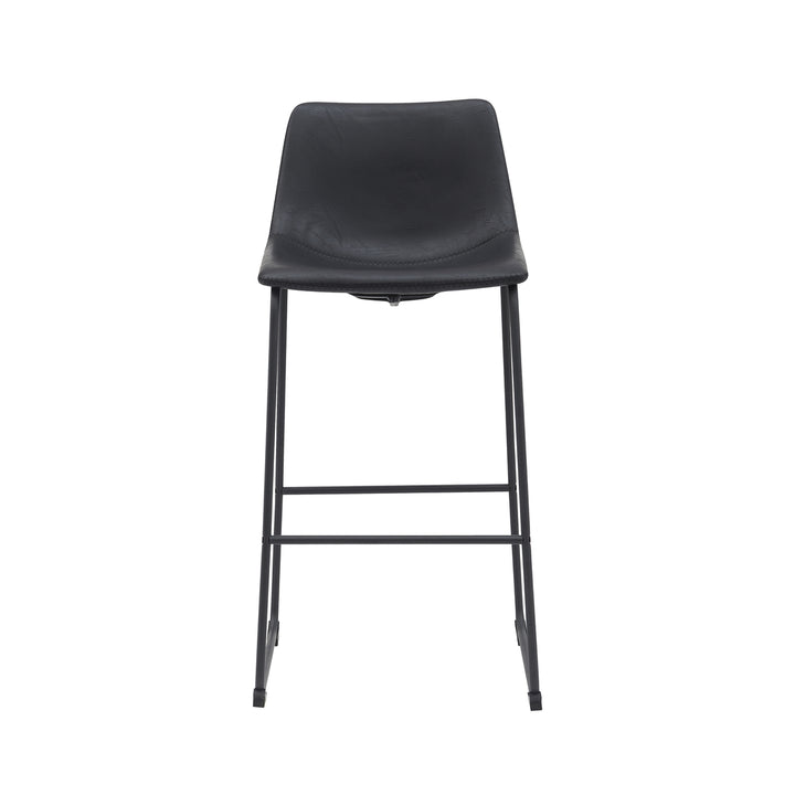 Barkruk Raffinato - Zwart - PU-Leder - Zithoogte 75 (set van 2) - {{ product.type }} - Kas20
