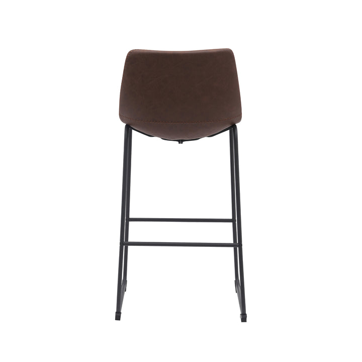 Barkruk Raffinato - Bruin - PU-Leder - Zithoogte 75 (set van 2) - {{ product.type }} - Kas20