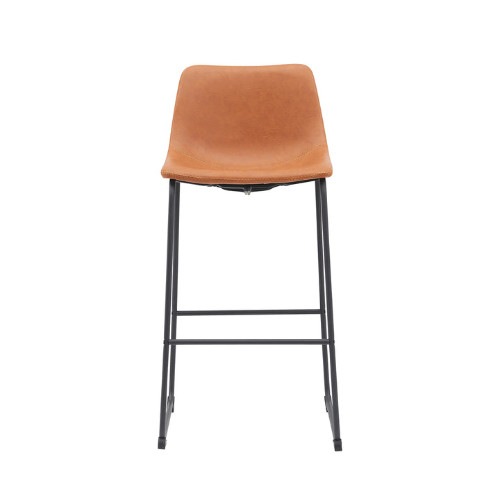 Barkruk Raffinato - Cognac - PU-Leder - Zithoogte 75 (set van 2) - {{ product.type }} - Kas20