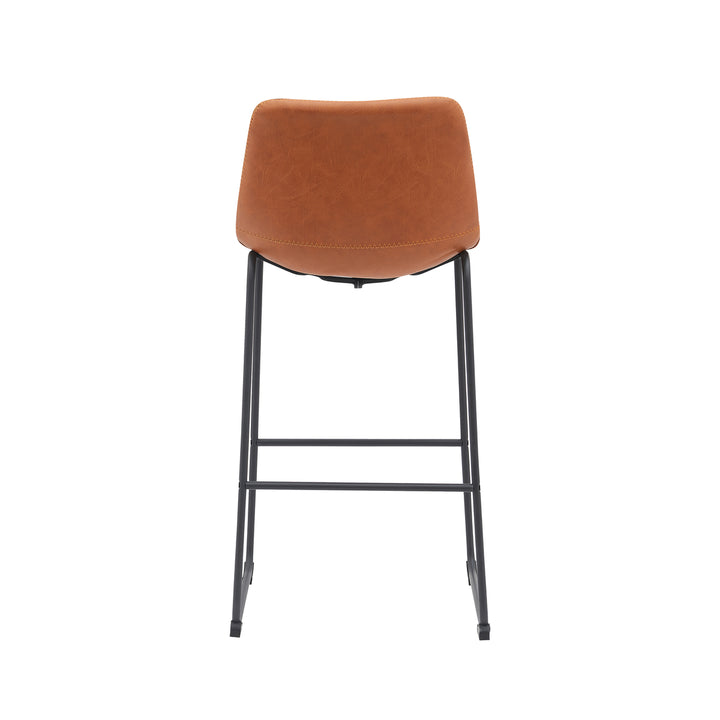 Barkruk Raffinato - Cognac - PU-Leder - Zithoogte 75 (set van 2) - {{ product.type }} - Kas20
