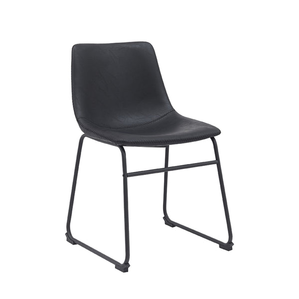 Eetkamerstoel Raffinato - Zwart - PU-Leder (set van 2) - {{ product.type }} - Kas20