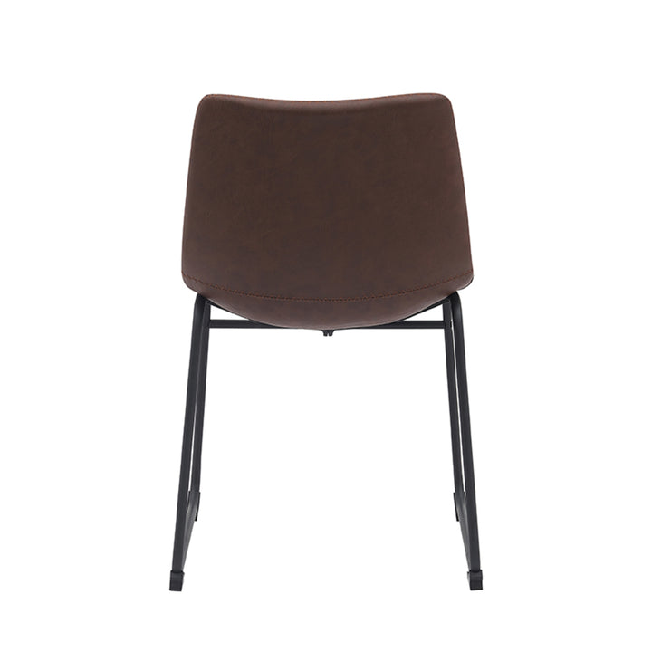 Eetkamerstoel Raffinato - Bruin - PU-Leder (set van 2) - {{ product.type }} - Kas20