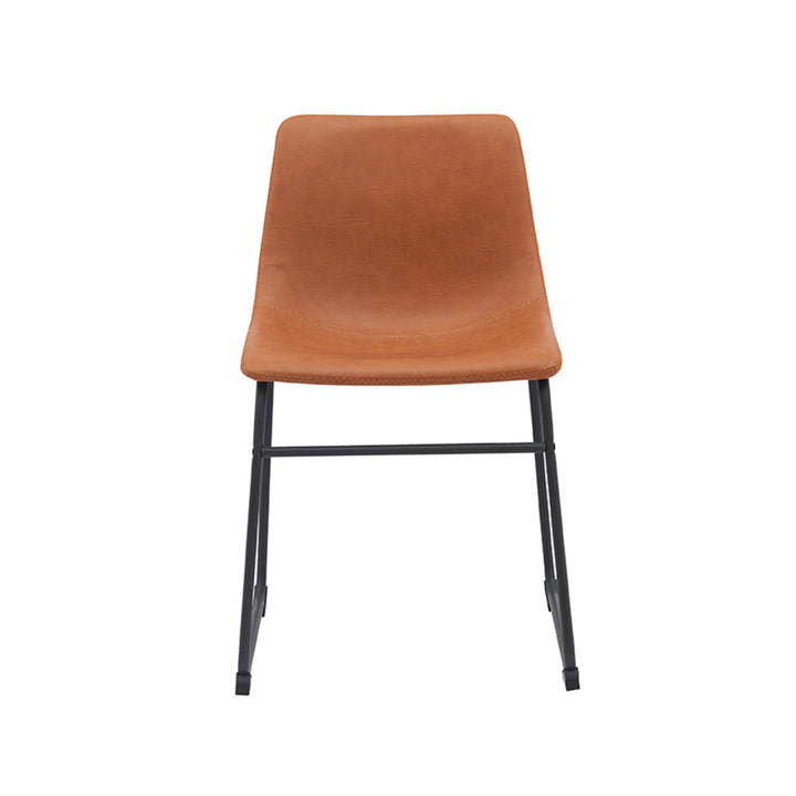 Eetkamerstoel Raffinato - Cognac - PU-Leder (set van 2) - {{ product.type }} - Kas20