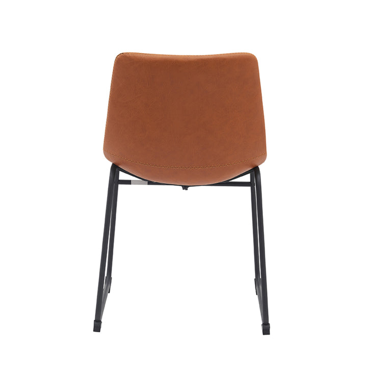 Eetkamerstoel Raffinato - Cognac - PU-Leder (set van 2) - {{ product.type }} - Kas20