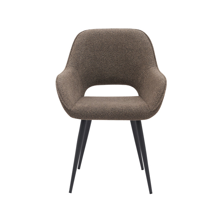 Eetkamerstoel Eclissi - Bruin - Boucle (set van 2) - {{ product.type }} - Kas20