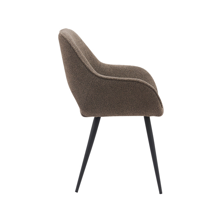 Eetkamerstoel Eclissi - Bruin - Boucle (set van 2) - {{ product.type }} - Kas20