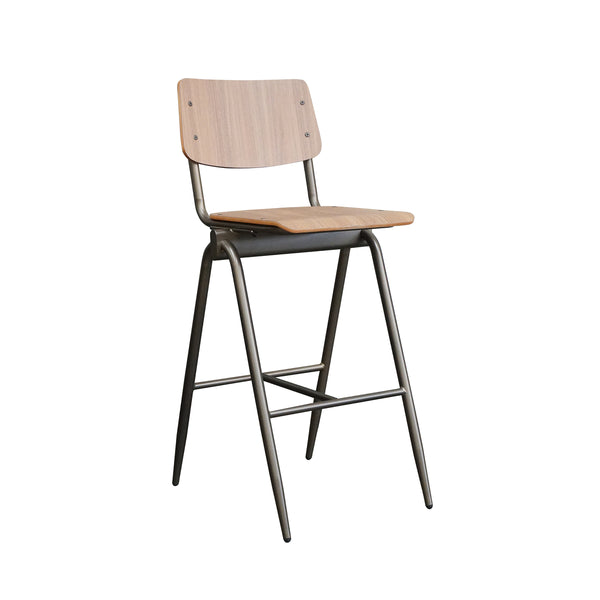Barkruk Stella - Bruin - Hout - Zithoogte 75 (set van 2) - {{ product.type }} - Kas20