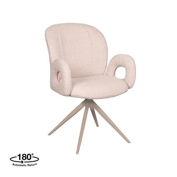 Eetkamerstoel Nico - Naturel - Boucle (set van 2) - {{ product.type }} - Kas20