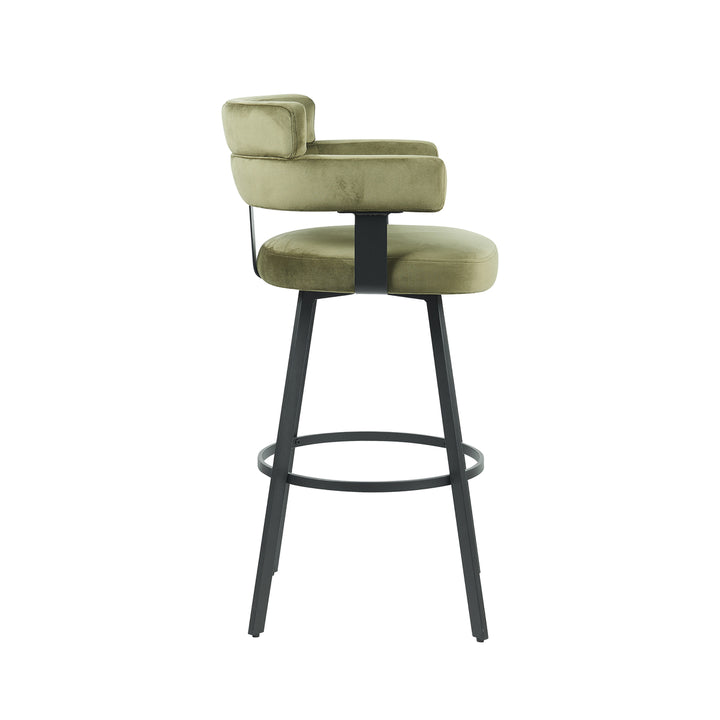 Barkruk Eleganza - Hunter - Fluweel - Zithoogte 75 (set van 2) - {{ product.type }} - Kas20