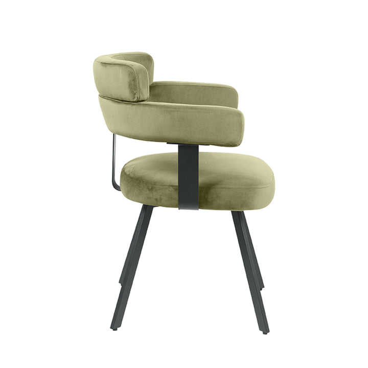 Eetkamerstoel Eleganza - Hunter - Fluweel (set van 2) - {{ product.type }} - Kas20