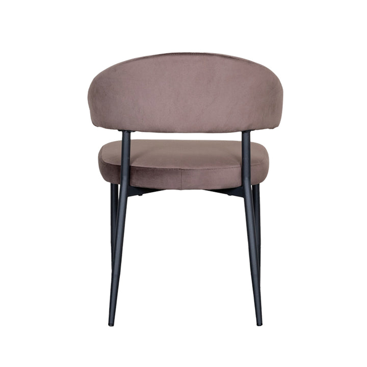 Eetkamerstoel Elysia - Taupe - Fluweel (set van 2) - {{ product.type }} - Kas20
