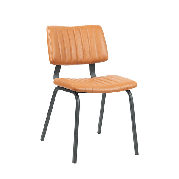 Eetkamerstoel Gioioso - Cognac - PU-Leder (set van 2) - {{ product.type }} - Kas20