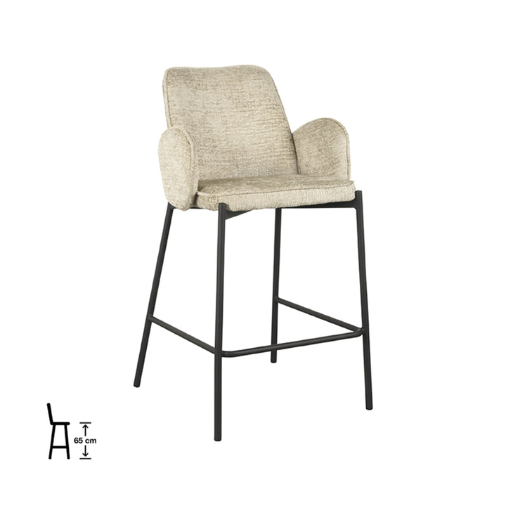 Barkruk Jonas - Beige - Elegance (set van 2) - {{ product.type }} - Kas20