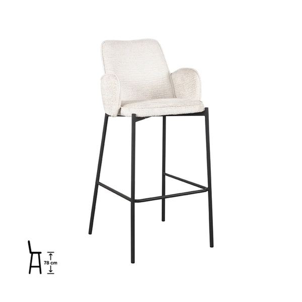 Barkruk Jonas - Crème - Elegance (set van 2) - {{ product.type }} - Kas20