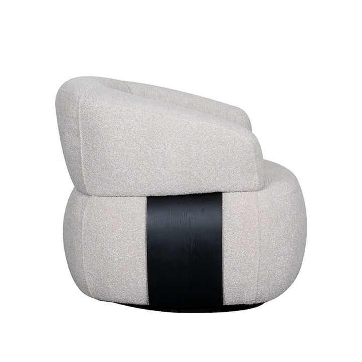 Fauteuil Valerian - Naturel - Boucle - Zwart Eiken - {{ product.type }} - Kas20