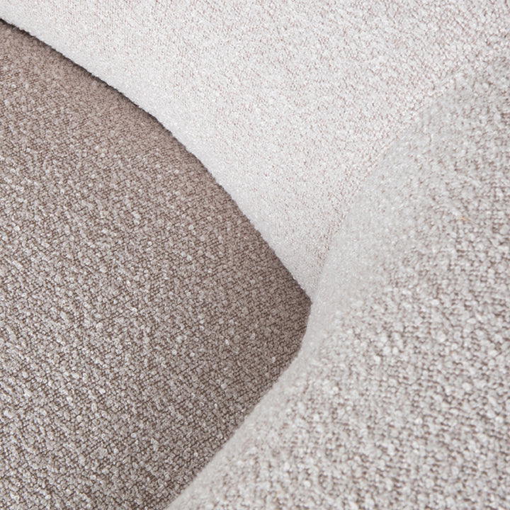Fauteuil Valerian - Naturel - Boucle - Zwart Eiken - {{ product.type }} - Kas20
