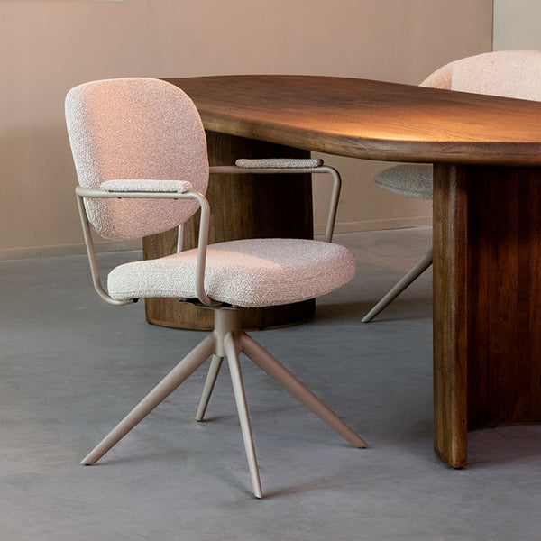 Eetkamerstoel Bello - Naturel - Boucle - {{ product.type }} - Kas20