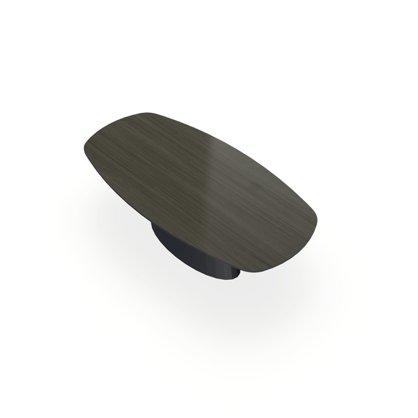 Eettafel Eiken Fineer Venerien - Ovaal Deens - Sjors Onderstel Mat Zwart - {{ product.type }} - Kas20