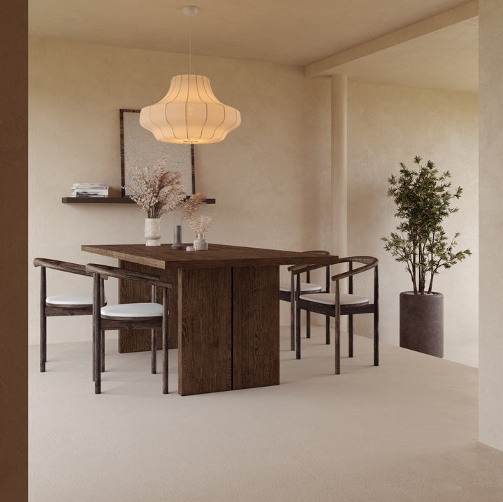 Eiken massief eettafel toscane 2x - Recht - Blok toscane 2x - {{ product.type }} - Kas20