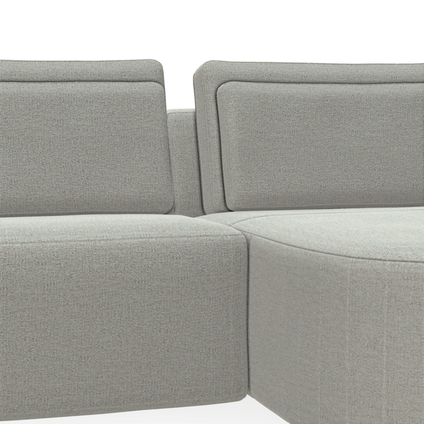 Bank Levi Pleat 1 - 3 Zit Divan Rechts - {{ product.type }} - Kas20