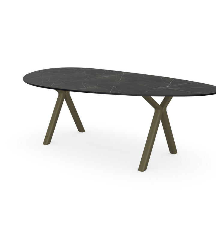 Keramiek Salontafel Paladio Mat - Kiezel A - Scissor onderstel - {{ product.type }} - Kas20