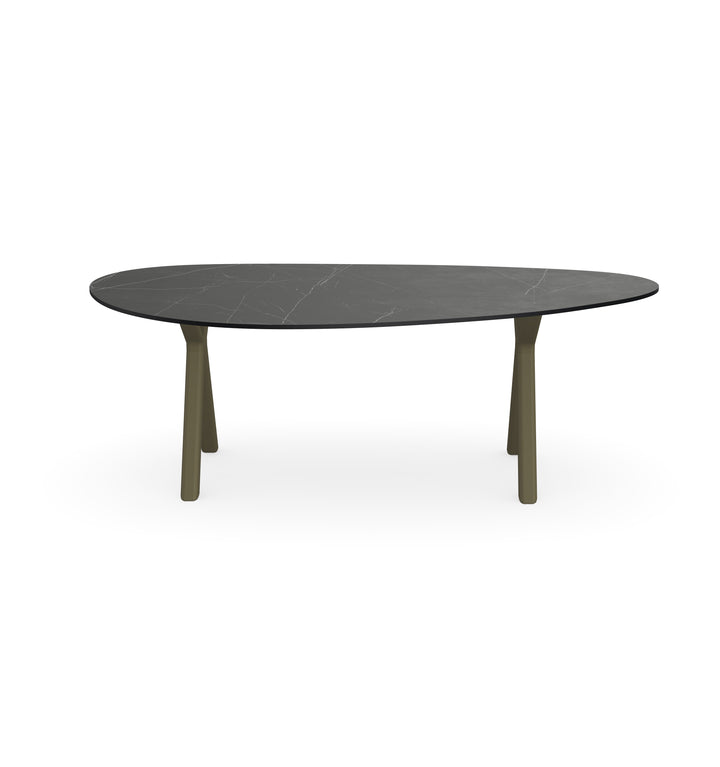 Keramiek Salontafel Paladio Mat - Kiezel A - Scissor onderstel - {{ product.type }} - Kas20