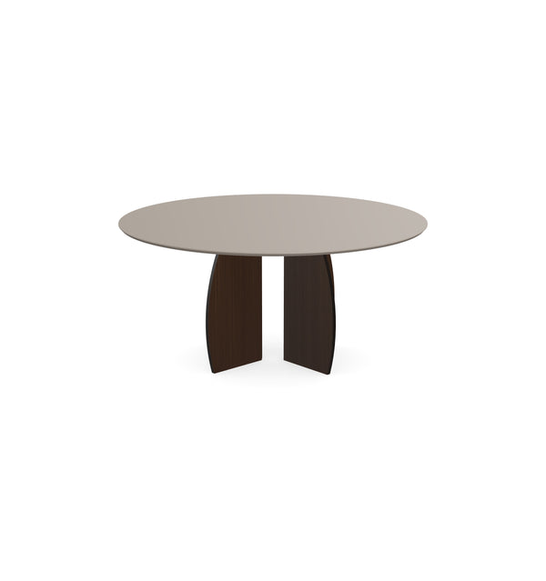 Fenix Salontafel Beige Arizona - Rond - Maan onderstel