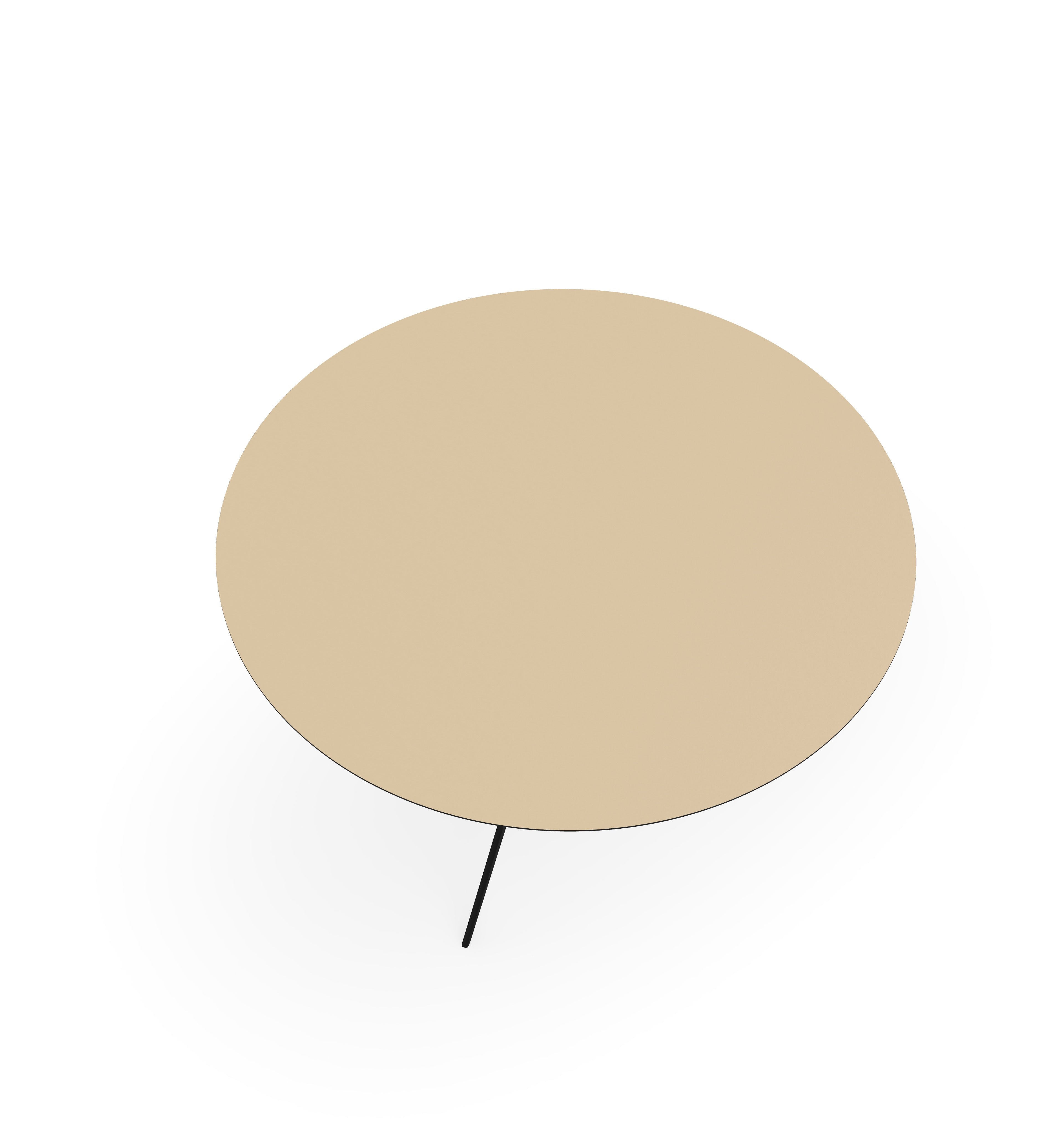 Melamine Salontafel Beige - Rond - Obit onderstel