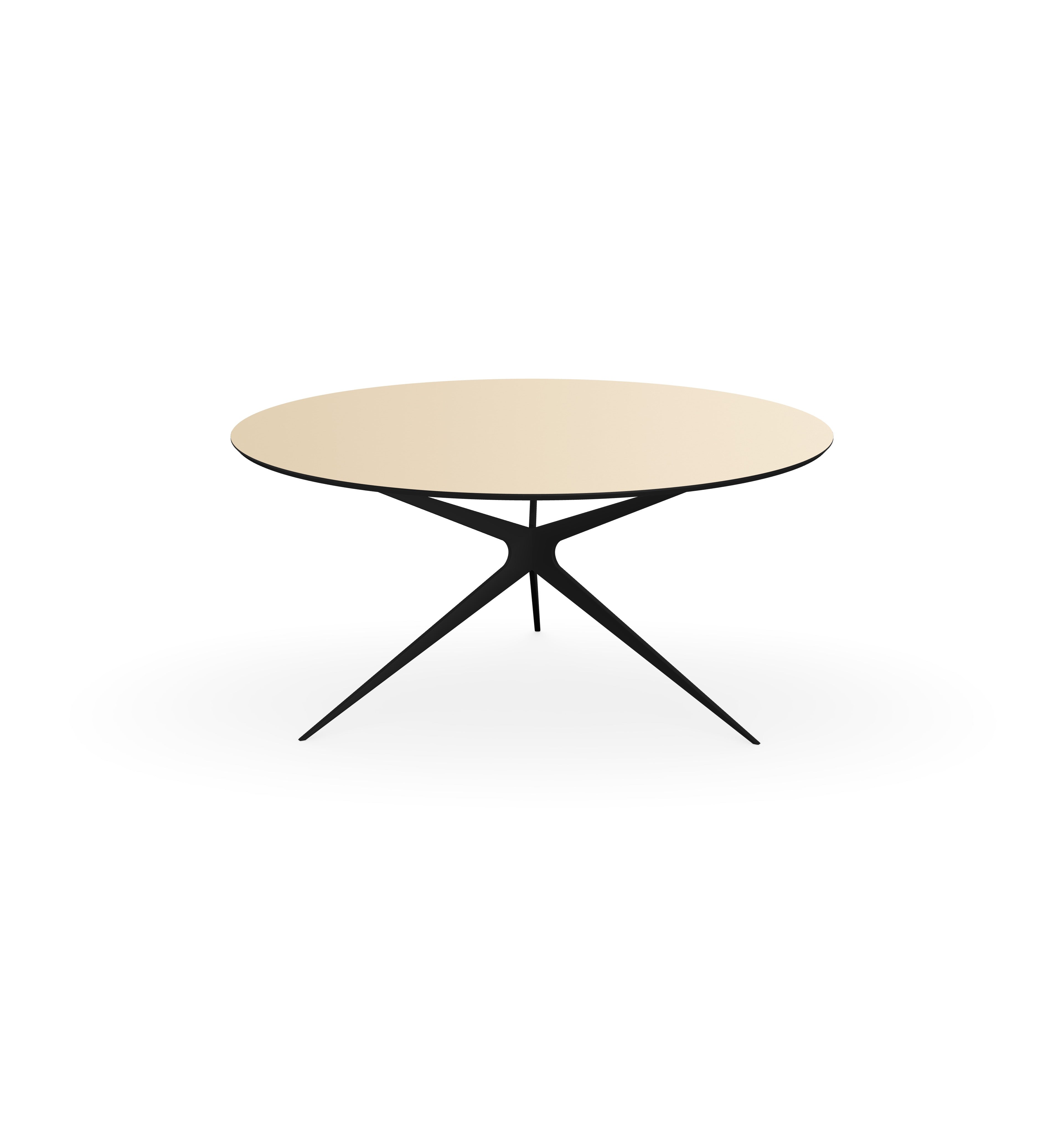 Melamine Salontafel Beige - Rond - Obit onderstel