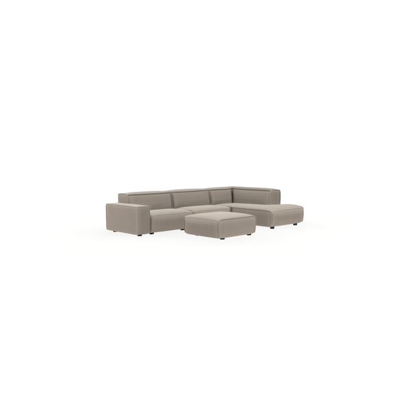 Bank Emma Corduroy 1221 Mink - Chaise Rechts - {{ product.type }} - Kas20