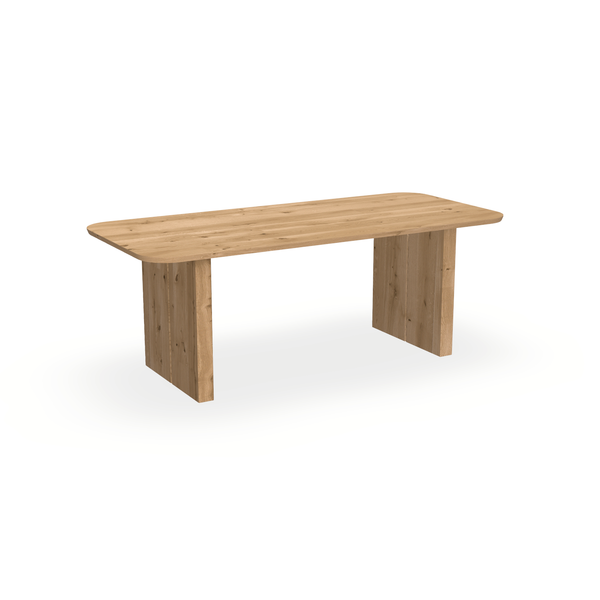 Eettafel Eiken Maurra - Recht Radius - Blok - {{ product.type }} - Kas20