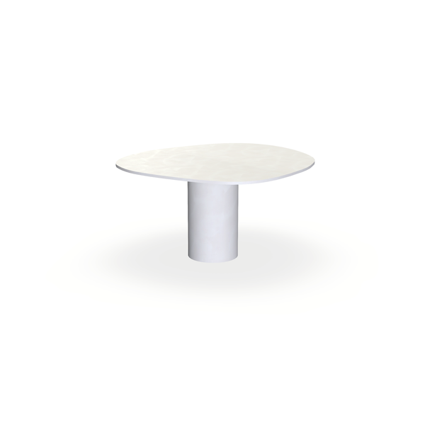 Eettafel Beton Creamy White - Wolk Rond - Columbus D40 - {{ product.type }} - Kas20