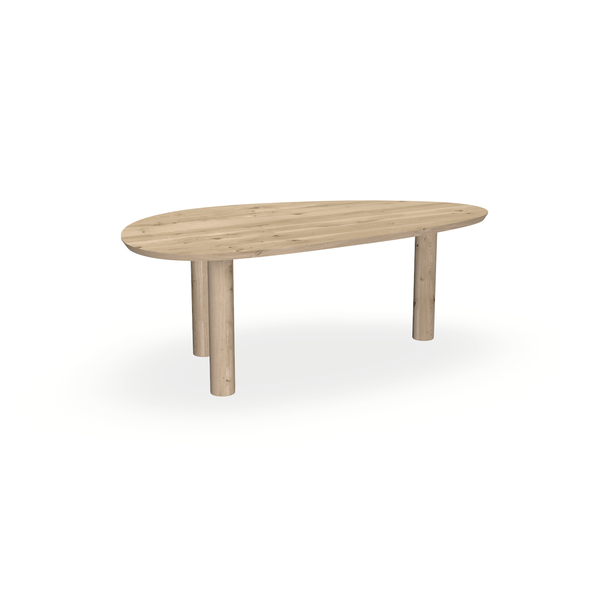 Eettafel Eiken Naturel - Kiezel B - Columbus - {{ product.type }} - Kas20