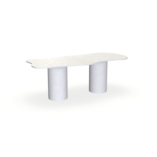 Eettafel Beton Creamy White - Wolk - Columbus Duo - {{ product.type }} - Kas20