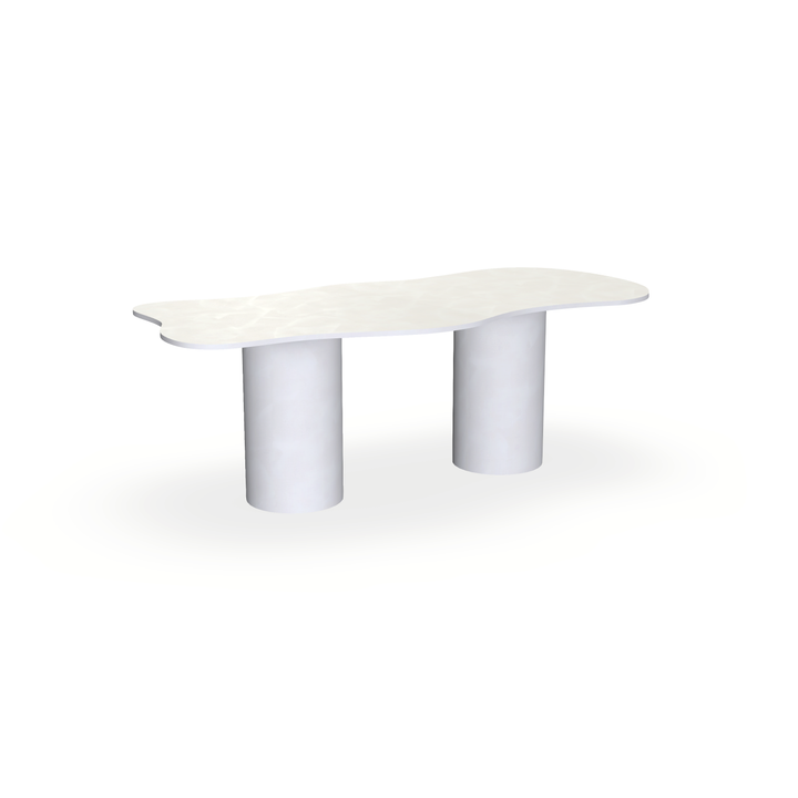 Eettafel Beton Creamy White - Wolk - Columbus Duo - {{ product.type }} - Kas20