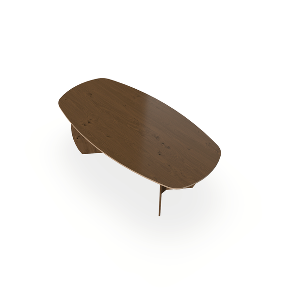 Eettafel Eiken Fineer Noesten Toscane 2 - Ovaal Deens - Maan Buiten Eiken Toscane 2 - {{ product.type }} - Kas20