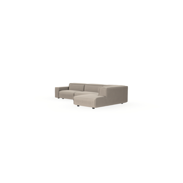 Bank Emma Corduroy 1221 Mink - Chaise Rechts - {{ product.type }} - Kas20