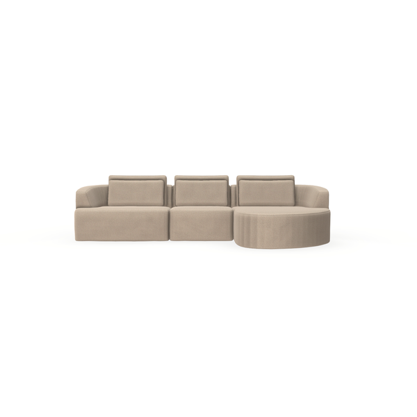 Bank Levi Morbi 17 - 3 Zit Divan Rechts - {{ product.type }} - Kas20