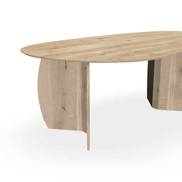 Eettafel Eiken Naturel - Kiezel A - Maan Buiten - {{ product.type }} - Kas20