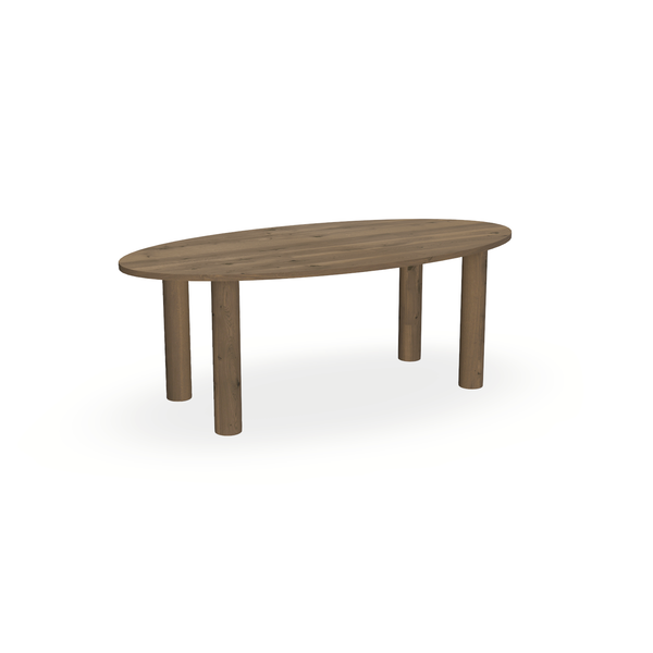 Eettafel Eiken Chocolate - Ovaal - Columbus - {{ product.type }} - Kas20