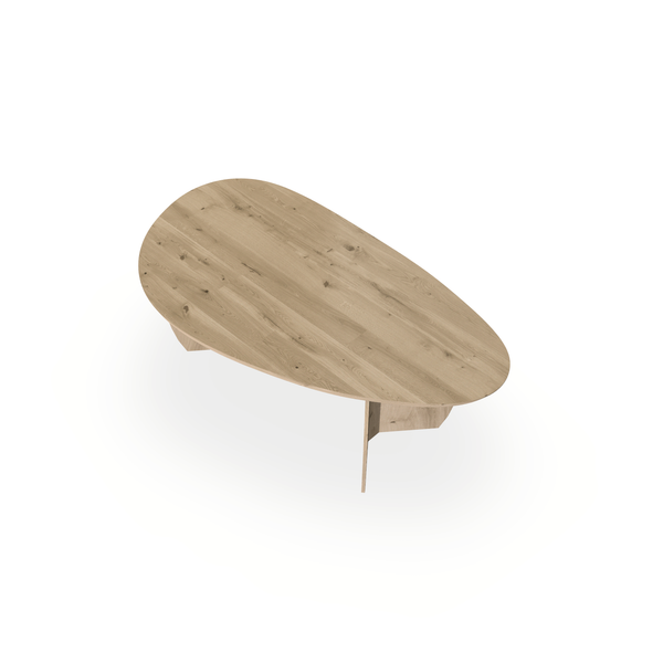 Eettafel Eiken Naturel - Kiezel A - Maan Buiten - {{ product.type }} - Kas20