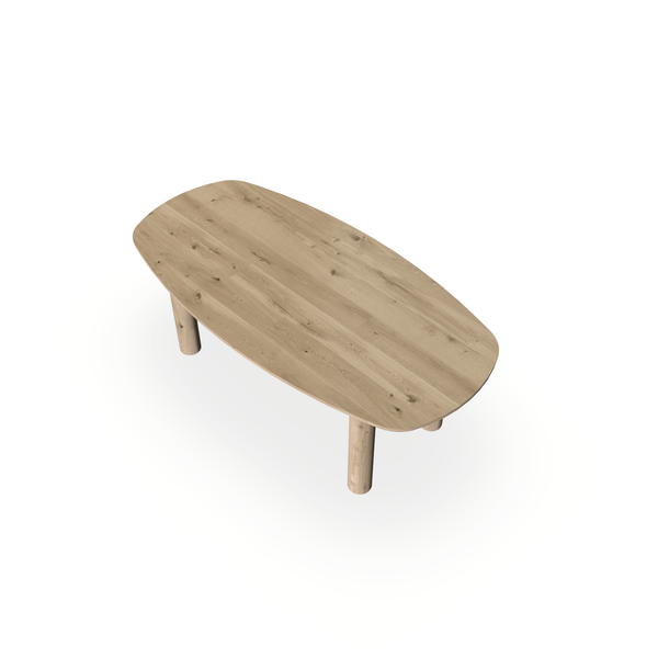 Eettafel Eiken Naturel - Ovaal Deens - Columbus - {{ product.type }} - Kas20