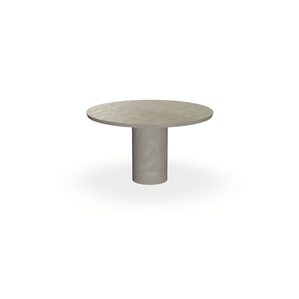 Eettafel Beton Leather Taupe - Rond - Columbus D40 - {{ product.type }} - Kas20