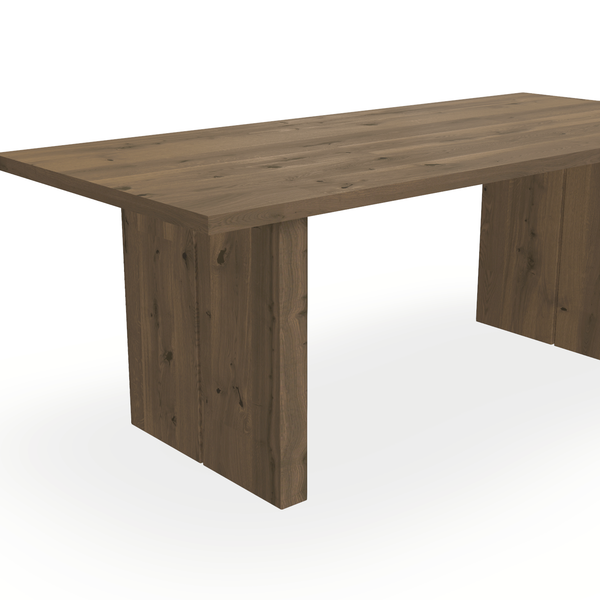 Eettafel Eiken Chocolate - Recht - Blok - {{ product.type }} - Kas20