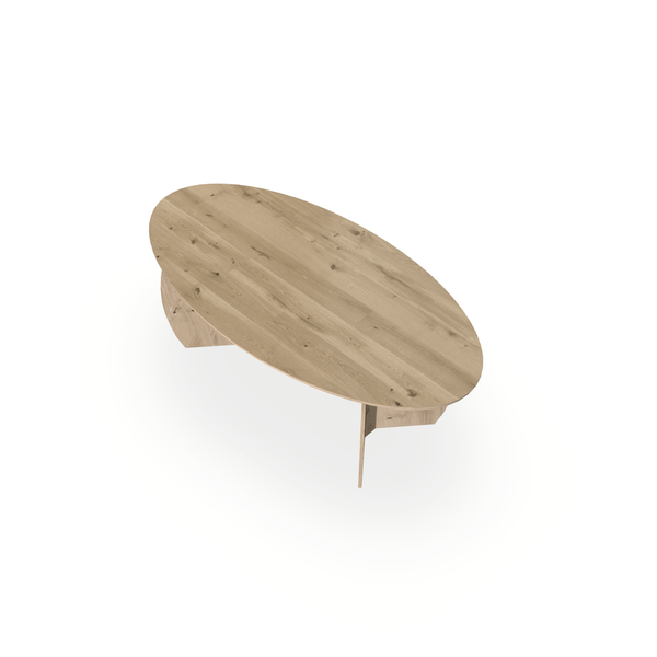 Eettafel Eiken Naturel - Ovaal - Maan Buiten - {{ product.type }} - Kas20