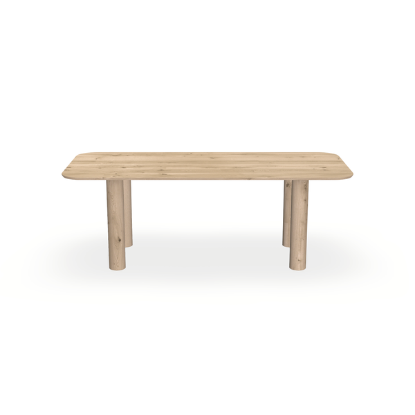 Eettafel Eiken Liqurien - Recht Radius - Columbus - {{ product.type }} - Kas20