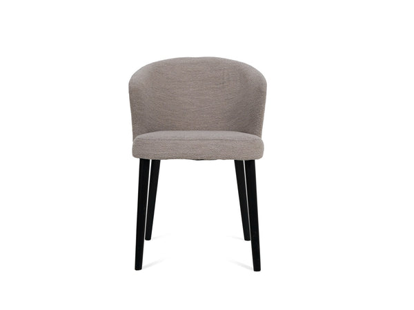Houten Eetkamerstoel Anna - Beige - hout onderstel zwart - {{ product.type }} - Kas20