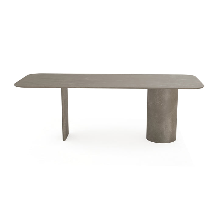 Beton eettafel Leather Taupe - Recht Radius - Columbus Mix leather taupe - {{ product.type }} - Kas20